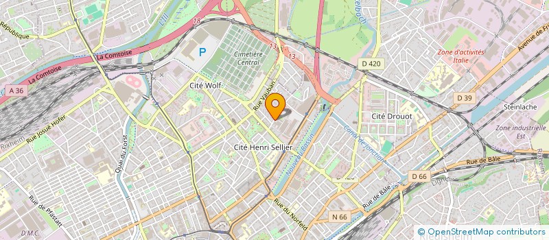 localisation de l'entreprise SCI GOMA  MULHOUSE