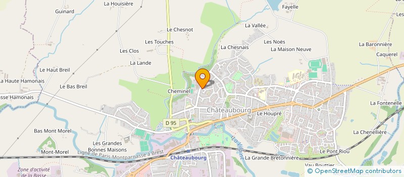 localisation de l'entreprise SCI GOMEP  CHATEAUBOURG