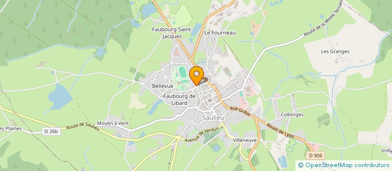 localisation de l'entreprise SCI GOMES  SAULIEU