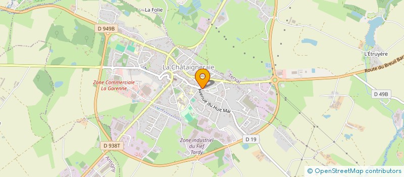 localisation de l'entreprise SCI GOMETH  LA CHATAIGNERAIE