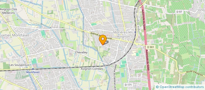 localisation de l'entreprise SCI GOMEZ  MORIERES-LES-AVIGNON