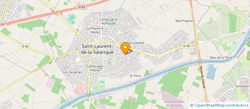 localisation de l'entreprise SCI  GOMEZ  SAINT-LAURENT-DE-LA-SALANQUE