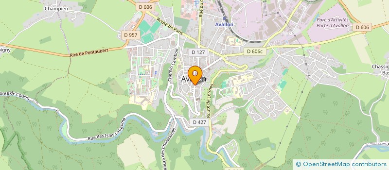 localisation de l'entreprise SCI GOMONT à AVALLON