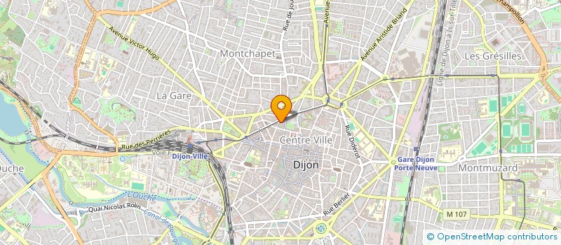 localisation de l'entreprise SCI GOMPA à DIJON