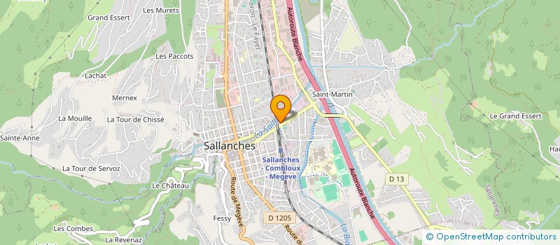 localisation de l'entreprise SCI GOMPAN à SALLANCHES