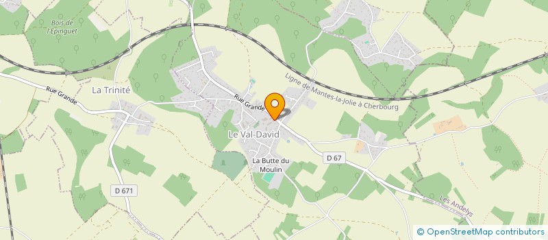 localisation de l'entreprise SCI GONCALVES  LE VAL-DAVID