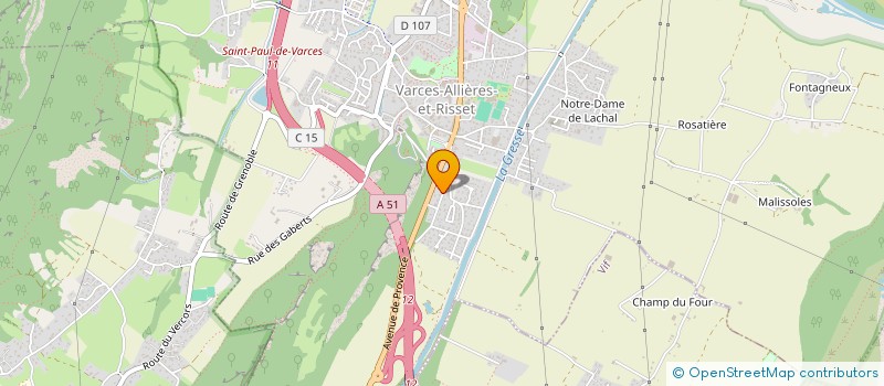 localisation de l'entreprise SCI GONCALVES à VARCES-ALLIERES-ET-RISSET