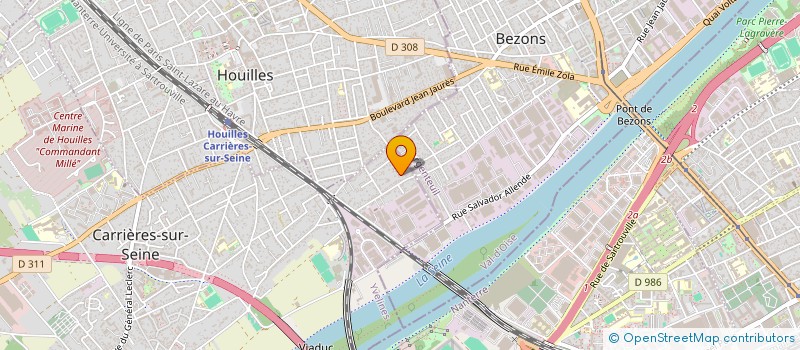 localisation de l'entreprise SCI GONCALVES ET NATARIO  CARRIERES-SUR-SEINE