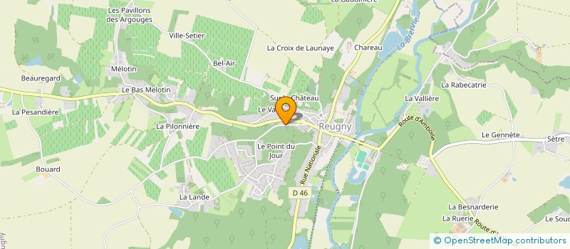 localisation de l'entreprise SCI GONDAR 37 à REUGNY