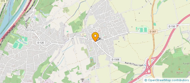 localisation de l'entreprise SCI GONDIN  COMMUNAY