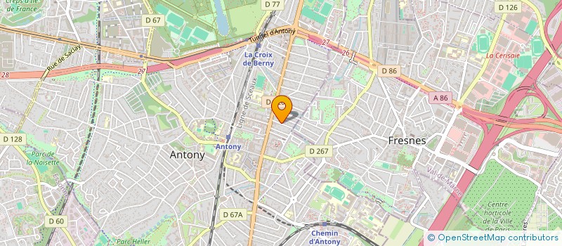 localisation de l'entreprise SCI GONIN BCTM à ANTONY