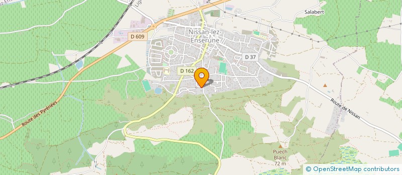 localisation de l'entreprise SCI GONIN VIDAL  NISSAN-LEZ-ENSERUNE