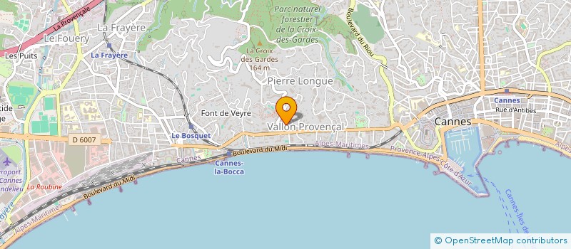 localisation de l'entreprise SCI GONIO à CANNES