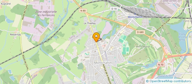 localisation de l'entreprise SCI GONNOT  MONTCHANIN