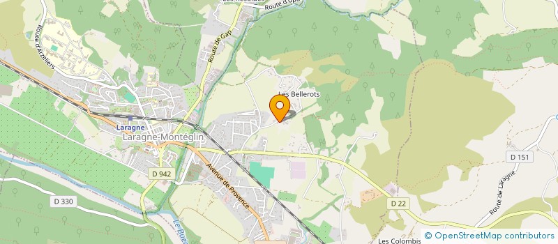 localisation de l'entreprise SCI GONSAM  LARAGNE-MONTEGLIN