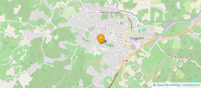 localisation de l'entreprise SCI GONSIL  COGOLIN