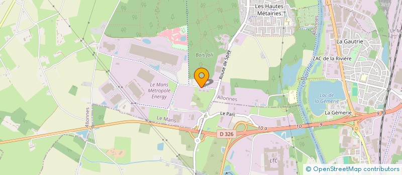 localisation de l'entreprise SCI GONVERIS  ALLONNES