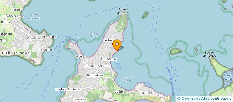 localisation de l'entreprise SCI GONZAGUE  ILE-AUX-MOINES