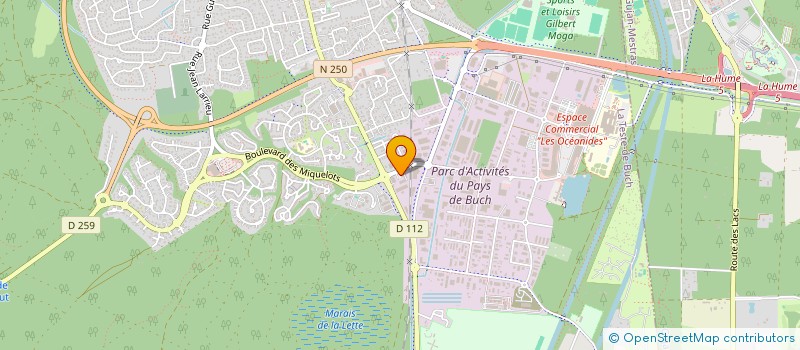 localisation de l'entreprise SCI GONZALEZ à LA TESTE-DE-BUCH