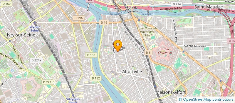 localisation de l'entreprise SCI GONZALEZ à ALFORTVILLE