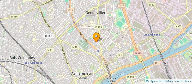 localisation de l'entreprise SCI GONZALEZ-MEUDON à ASNIERES-SUR-SEINE