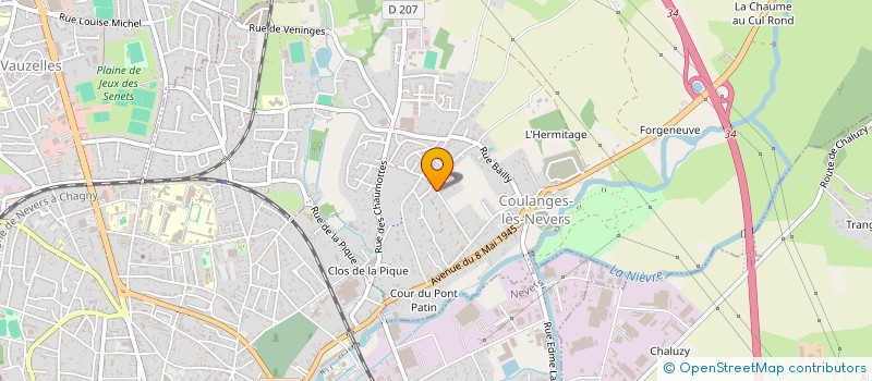 localisation de l'entreprise SCI GOODMAN  COULANGES-LES-NEVERS