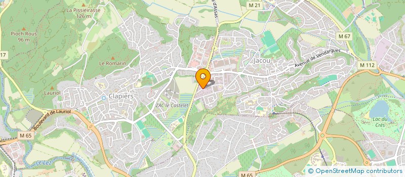 localisation de l'entreprise SCI GOPAPE  JACOU