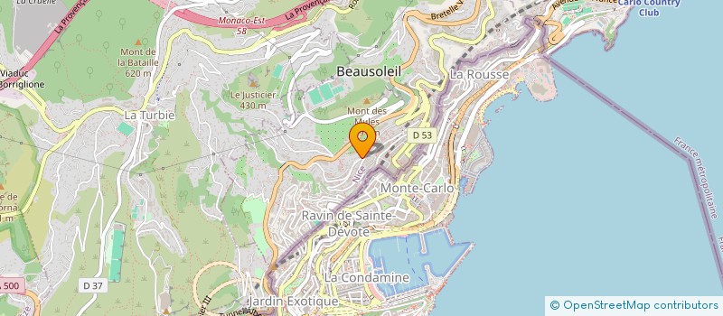 localisation de l'entreprise SCI GORBIO  BEAUSOLEIL