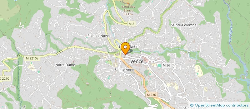 localisation de l'entreprise SCI GORDINI VENCE  VENCE