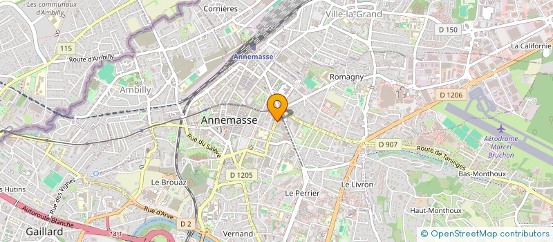 localisation de l'entreprise SCI GORDON à ANNEMASSE