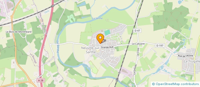 localisation de l'entreprise SCI GORGE-BLEU  NEUVILLE-SUR-SARTHE