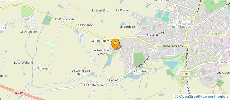 localisation de l'entreprise SCI GORN à SEVREMOINE