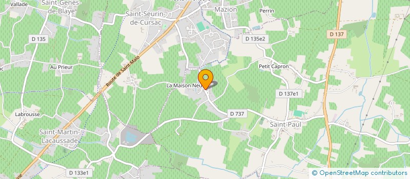 localisation de l'entreprise SCI GORRY à ST-PAUL