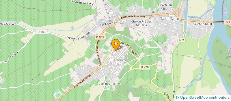 localisation de l'entreprise SCI GORTHONA  SANCERRE