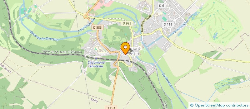 localisation de l'entreprise SCI GOS  CHAUMONT-EN-VEXIN