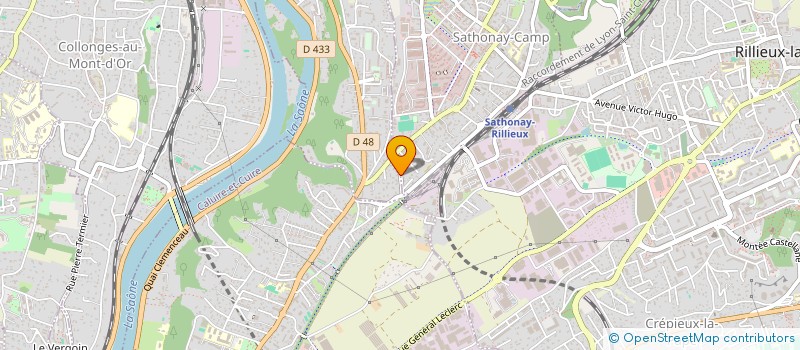 localisation de l'entreprise SCI GOSPA  FONTAINES-SUR-SAONE