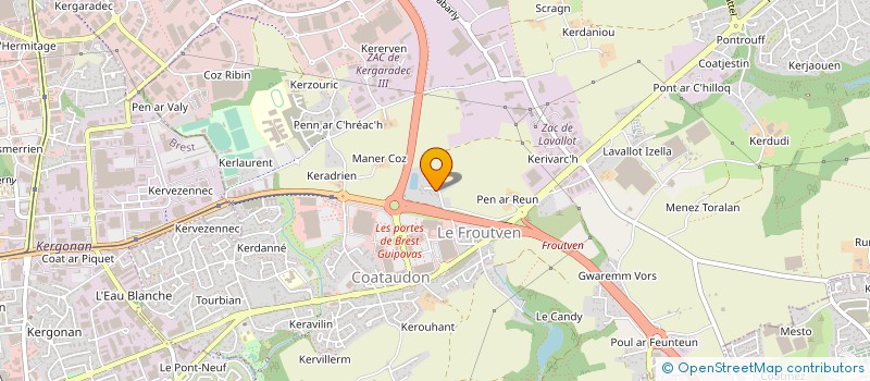 localisation de l'entreprise SCI GOSSELIN  GUIPAVAS