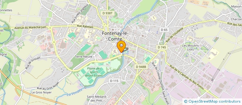 localisation de l'entreprise SCI GOUBAUD DORN  FONTENAY-LE-COMTE
