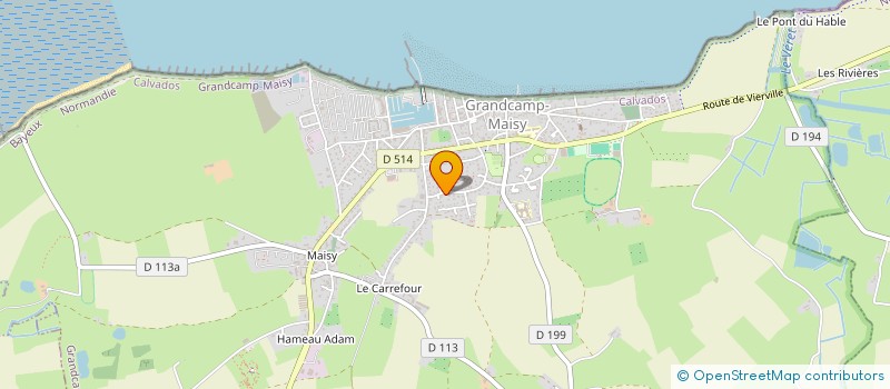 localisation de l'entreprise SCI GOUBERT  GRANDCAMP-MAISY