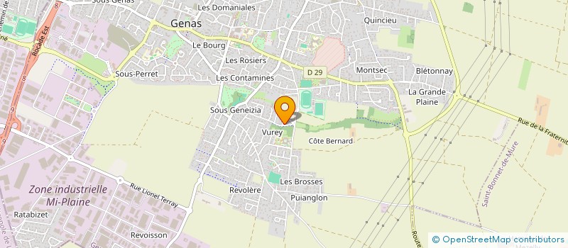 localisation de l'entreprise SCI GOUBET  GENAS