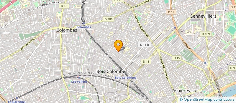 localisation de l'entreprise SCI GOUDWINCO à BOIS-COLOMBES