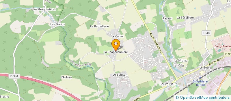 localisation de l'entreprise SCI GOUESMAT  CINQ-MARS-LA-PILE