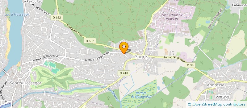 localisation de l'entreprise SCI GOUEYTHIEU à SOORTS-HOSSEGOR