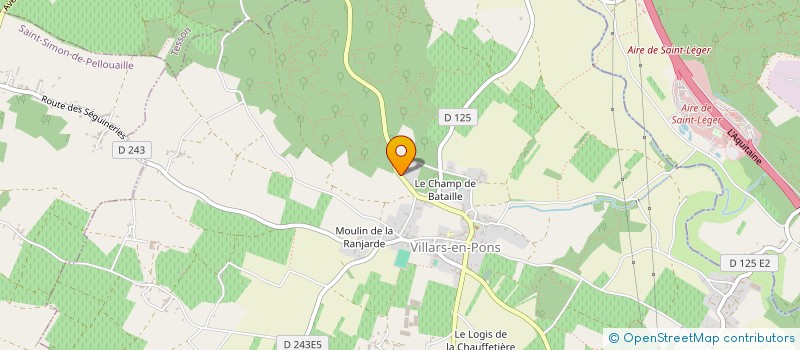 localisation de l'entreprise SCI GOUILLAUD  VILLARS-EN-PONS