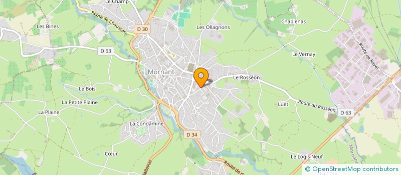 localisation de l'entreprise SCI GOUIN  MORNANT