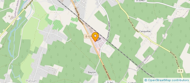 localisation de l'entreprise SCI GOUINEAU  GAILLAN-EN-MEDOC