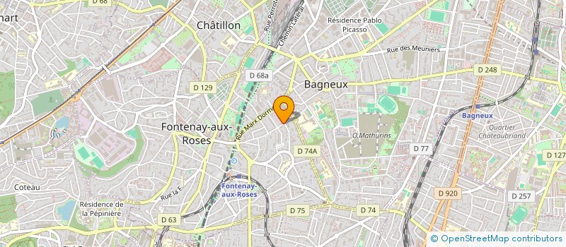 localisation de l'entreprise SCI GOUJA à FONTENAY-AUX-ROSES