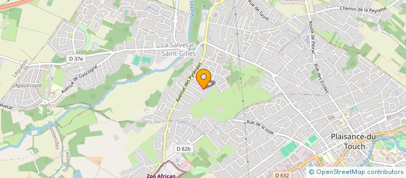 localisation de l'entreprise SCI GOUJAUD  LA SALVETAT-SAINT-GILLES