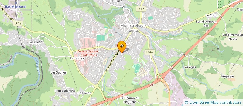 localisation de l'entreprise SCI GOUJON NICOLAS  MONISTROL-SUR-LOIRE