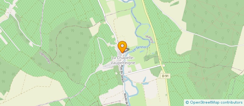localisation de l'entreprise SCI GOULIER-MAULET  LA CHAPELLE-VAUPELTEIGNE